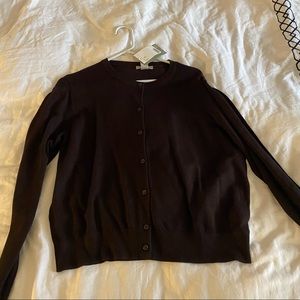 Dark brown cardigan